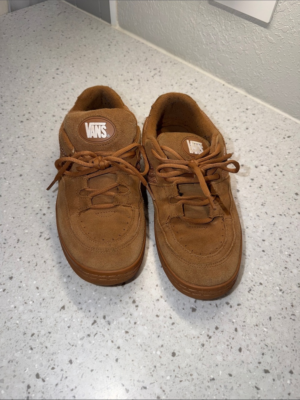 Vans Men’s Suede Sneakers — Tan Brown